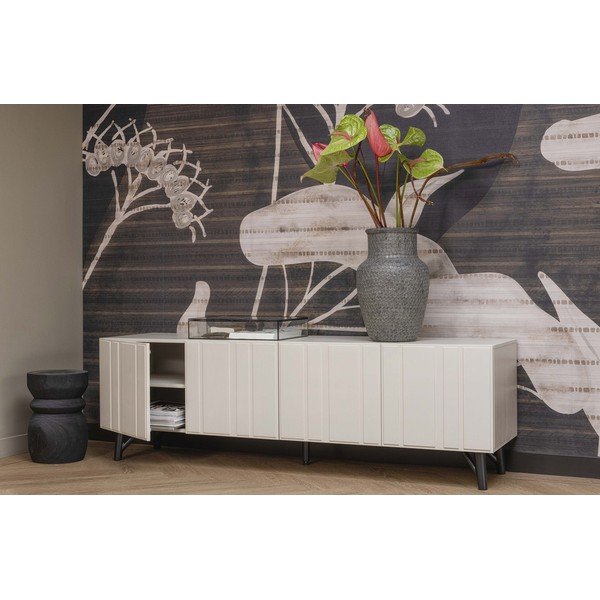 Krémszínű borovi fenyő TV-állvány 181x56 cm Miller – WOOOD-image-4