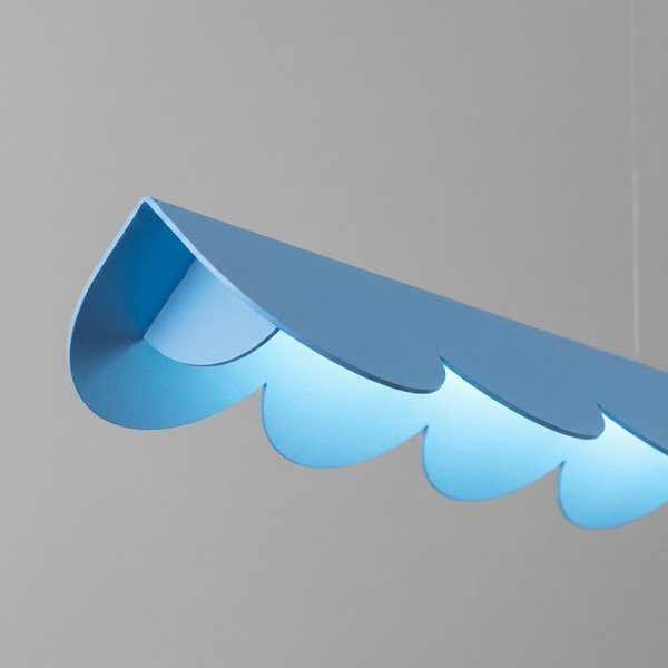 Világoskék alumínium LED függőlámpa BISCUIT – Thoro-image-2