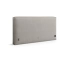 Világosszürke kárpitozott ágytámla 249x100 cm Olivia – Micadoni 