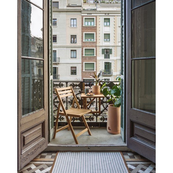 Lelis terrakotta önöntözős virágcserép alátéttel, magasság 50 cm - Kave Home-image-3