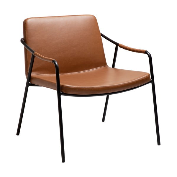 Barna bőrutánzat fotel Boto – DAN-FORM Denmark