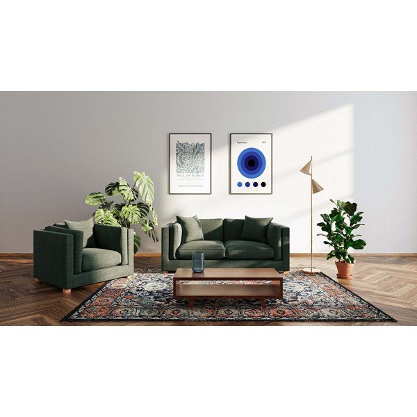 Zöld kanapé 195 cm Pomo – Ame Yens-image-1