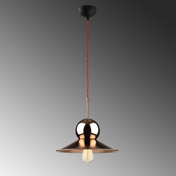 Stathis réz-fekete fém függőlámpa - Opviq lights-image-1