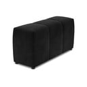 Fekete bársony karfa moduláris kanapéhoz Rome Velvet - Cosmopolitan Design