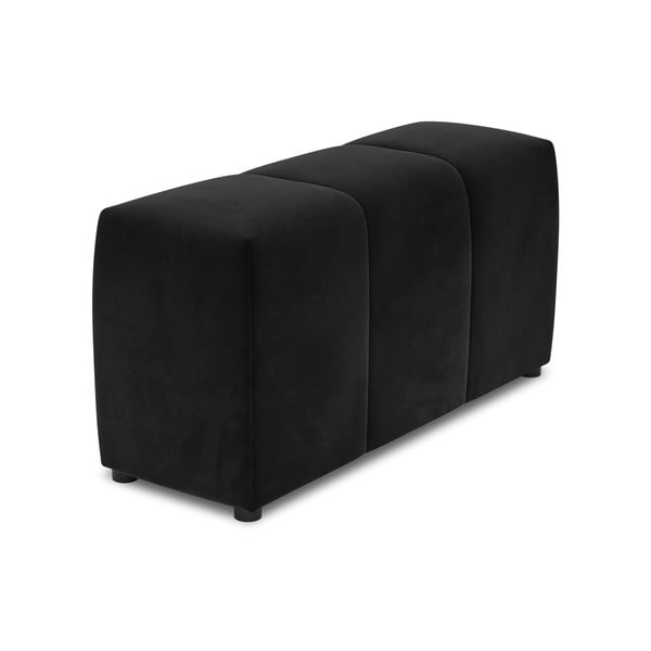 Fekete bársony karfa moduláris kanapéhoz Rome Velvet - Cosmopolitan Design