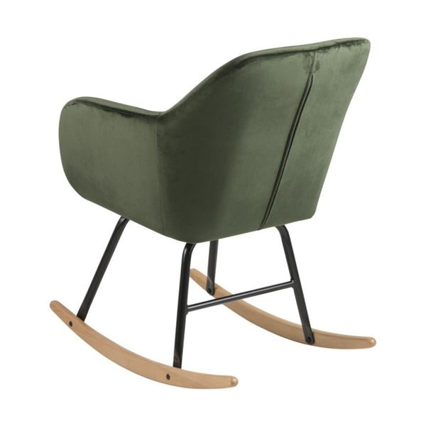 Emilia zöld bársony hintaszék - Actona-image-1