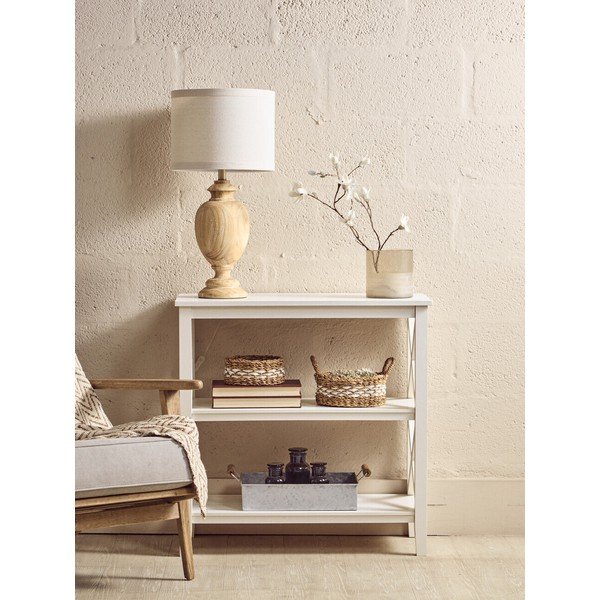 Fehér borovi fenyő polcos állvány 40x81x81 cm Heritage – Premier Housewares-image-3