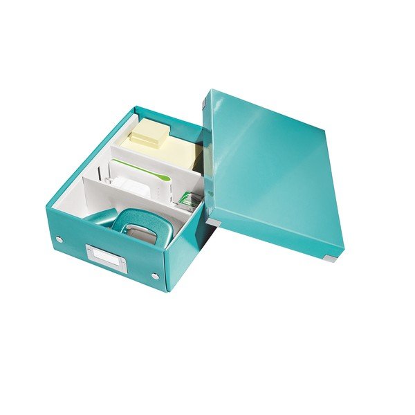 Office türkizkék rendszerező doboz, hossz 28 cm Click&Store - Leitz-image-4