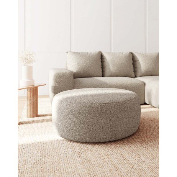 Bézs buklé puff Feiro – MESONICA-image-2