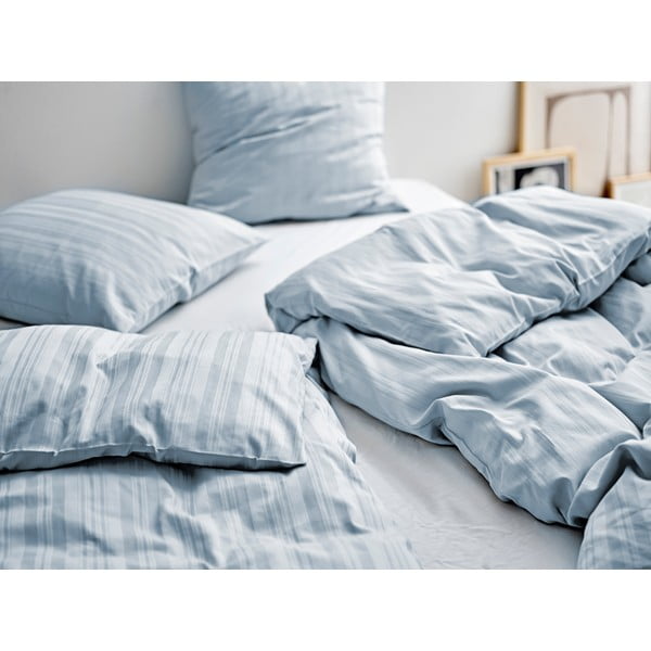 Világoskék egyszemélyes damaszt ágyneműhuzat 140x200 cm Noble – Södahl-image-1