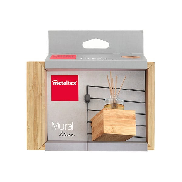 Natúr színű bambusz bútorelem - tárolódoboz 10x15 cm Mural – Metaltex-image-2