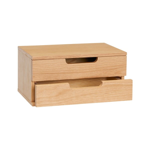 Natúr színű függő éjjeliszekrény tölgyfa dekorral AtHand – Hübsch-image-2