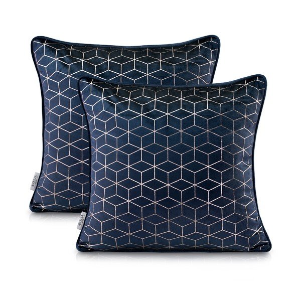 Nancy Darkblue 2 db párnahuzat, 45 x 45 cm - AmeliaHome