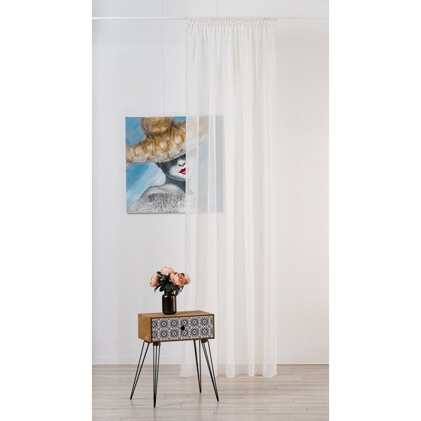 Krémszínű átlátszó függöny 300x260 cm Frida – Mendola Fabrics-image-1
