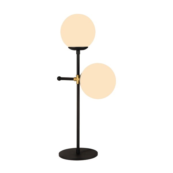 Kruva fekete asztali lámpa, magasság 55 cm - Squid Lighting