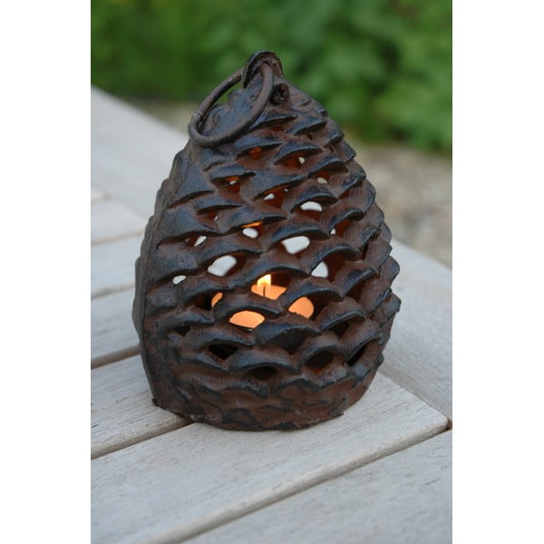 Fenyőtoboz öntöttvas lámpás, ⌀ 9,9 cm - Esschert Design-image-1