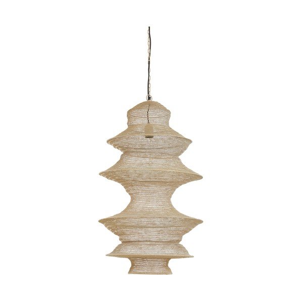 Bézs fém függőlámpa Nakisha – Light & Living