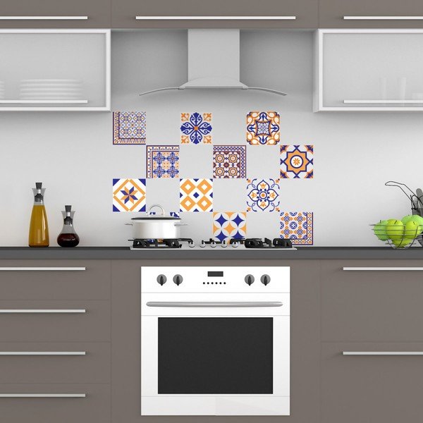 Alenna 12 részes dekorációs falmatrica szett, 20 x 20 cm - Ambiance-image-2