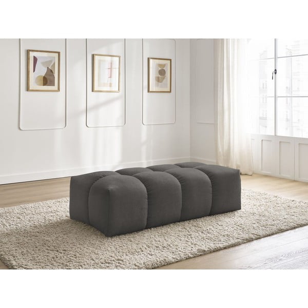 Sötétszürke zsenília lábtartó Everest – Bobochic Paris-image-1