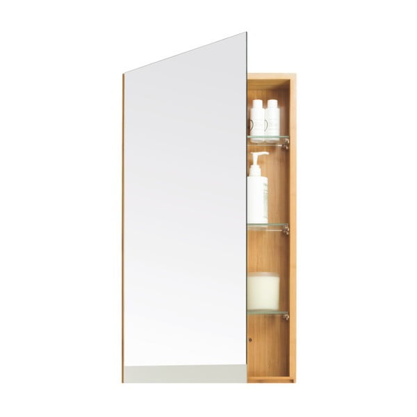 Arena Bamboo bambusz fürdőszoba szekrény tükrös ajtóval - Wireworks