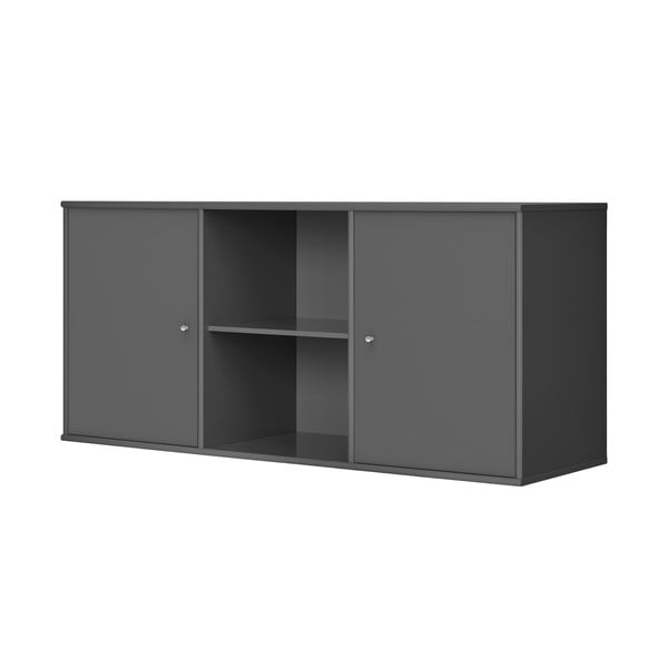 Antracitszürke alacsony függő komód 133x61 cm Mistral – Hammel Furniture-image-1