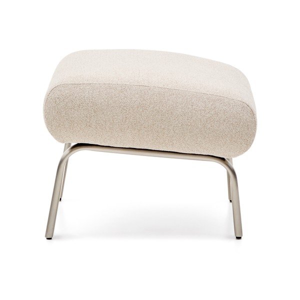 Bézs zsenília lábtartó Amsen – Kave Home-image-2