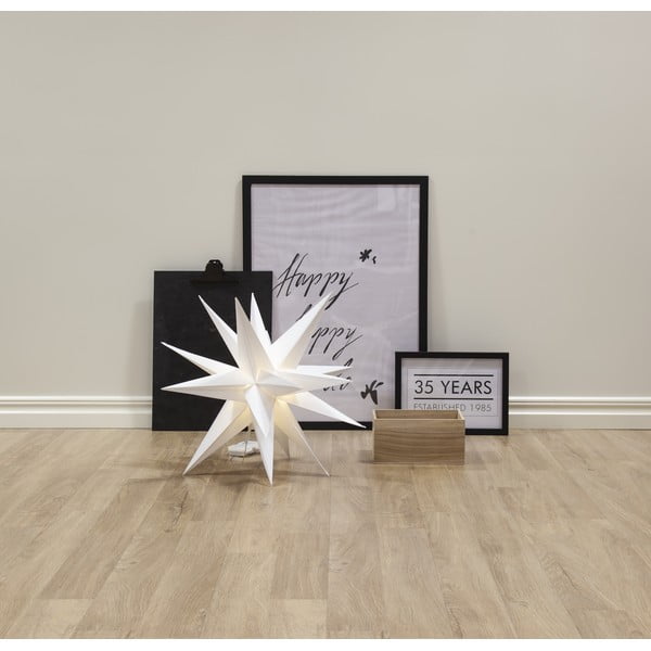 Fehér fénydekoráció karácsonyi mintával Alice – Star Trading-image-4