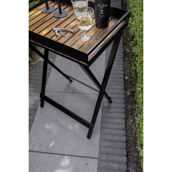 Tárolóasztal akácfa asztallappal 42x60 cm Taba – Wenko-image-1