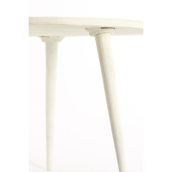 Krémszínű fém kerek dohányzóasztal ø 67,5 cm Babina – Light & Living-image-4