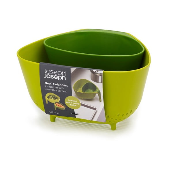 Colanders kompakt zöld tésztaszűrő - Joseph Joseph-image-3