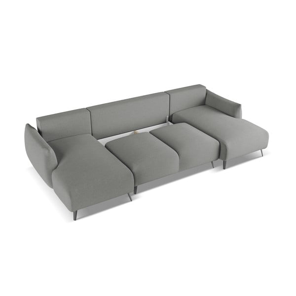 Világosszürke sarokkanapé Malie – Makamii-image-3