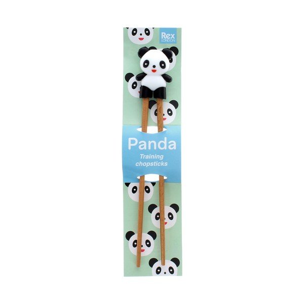 Natúr színű fa gyermek gyakorló evőpálcika Panda – Rex London-image-4