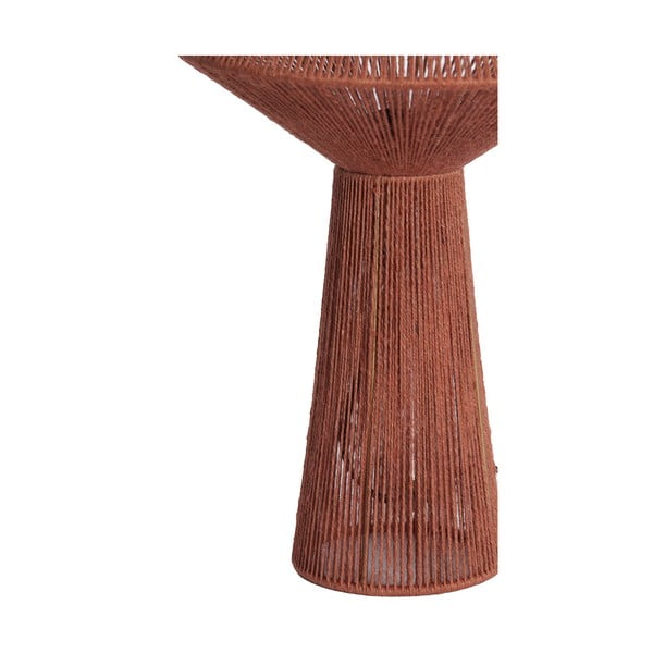 Piros asztali lámpa juta búrával (magasság 47 cm) Fugia – Light & Living-image-3