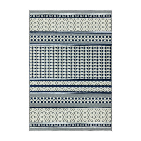 Antibes Geometric kék-fehér szőnyeg, 200 x 290 cm - Asiatic Carpets