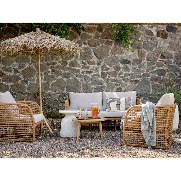 Natúr színű napernyő ø 160 cm Noia – Bloomingville-image-4