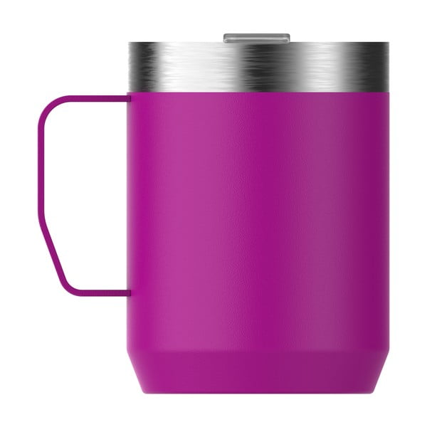 Rózsaszín rozsdamentes acél termobögre 230 ml Stay-Hot Camp Mug Violet Blossom – Stanley-image-2