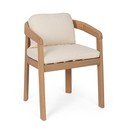 Natúr színű tömörfa kerti szék Pablo – Bizzotto