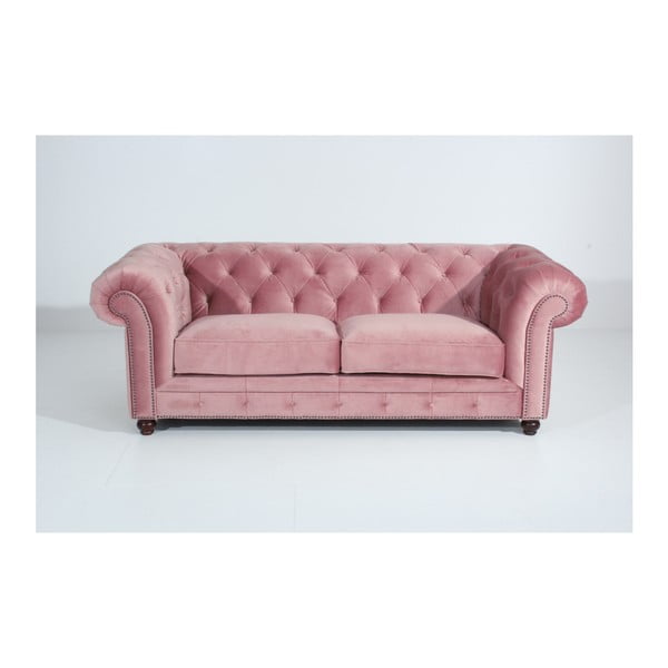 Orleans Velvet rózsaszín kanapé, 216 cm - Max Winzer