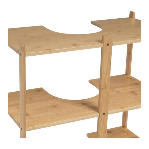 Natúr színű bambusz mosdó alatti szekrény 60x60 cm – Casa Selección-image-2