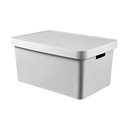 Infinity szürke tárolódoboz fedéllel, 45 l - Curver