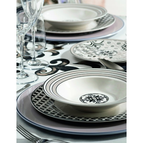 Alhambra 18 db-os porcelán tányér készlet - Brandani-image-2