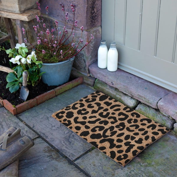 Kókuszrost lábtörlő 40x60 cm Leopard – Artsy Doormats-image-3