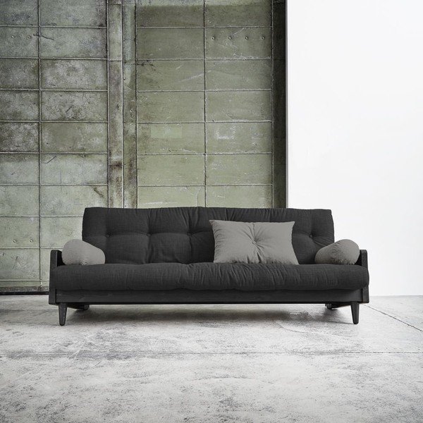 Indie Black/Dark Grey/Granite Grey kihúzható kanapé - Karup-image-1