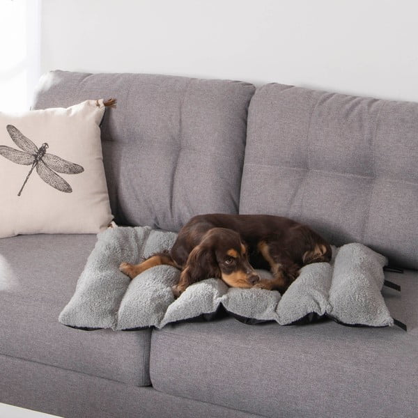 Fekete sherpa takaró kutyáknak 50x80 cm – Love Story-image-1