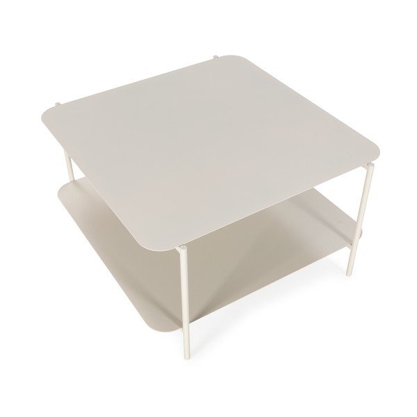 Krémszínű fém dohányzóasztal 70x73 cm Beatrix – MOME-image-4