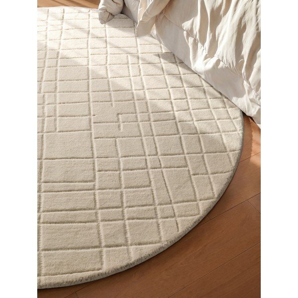 Krémszínű gyapjú kerek szőnyeg ø 160 cm Kenso – Villeroy&Boch-image-2