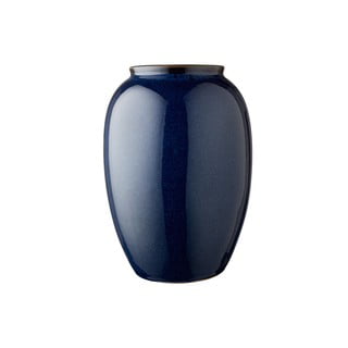 Kék agyagkerámia váza, magasság 25 cm - Bitz