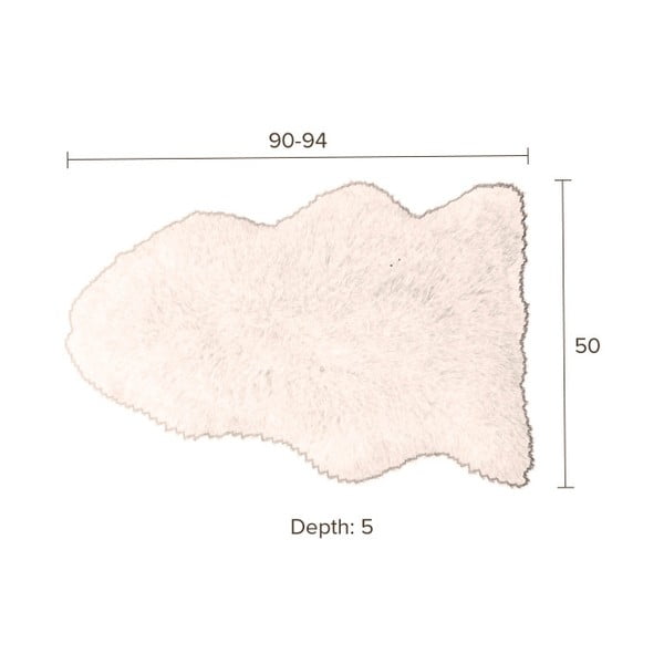 Shaun fehér bárányszőrme szőnyeg - Dutchbone-image-2