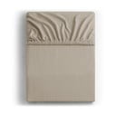 Világosbarna gumis jersey lepedő 200x200 cm Amber – Restilo