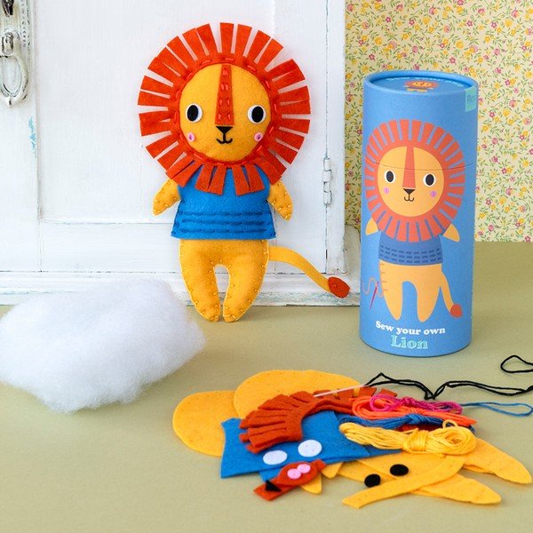 Kreatív készlet Sew Your Own Lion – Rex London-image-1